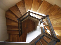 light-brown-hardwood-floors-spiral-staircase